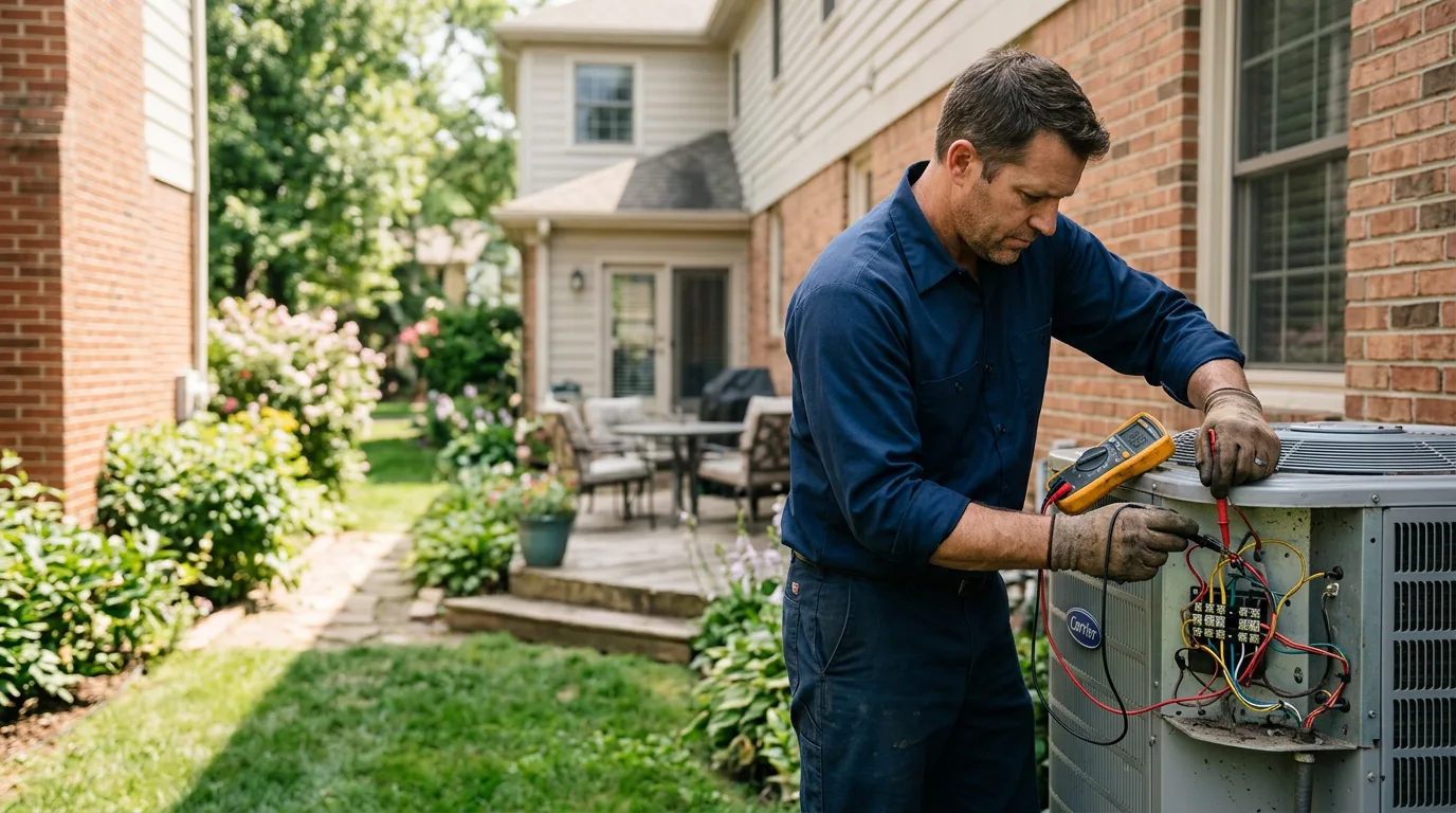 HVAC technician working near Prairieton, IN